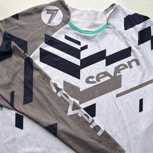 Men’s Seven MX Long Sleeve White Motocross Racing Jersey – Size L